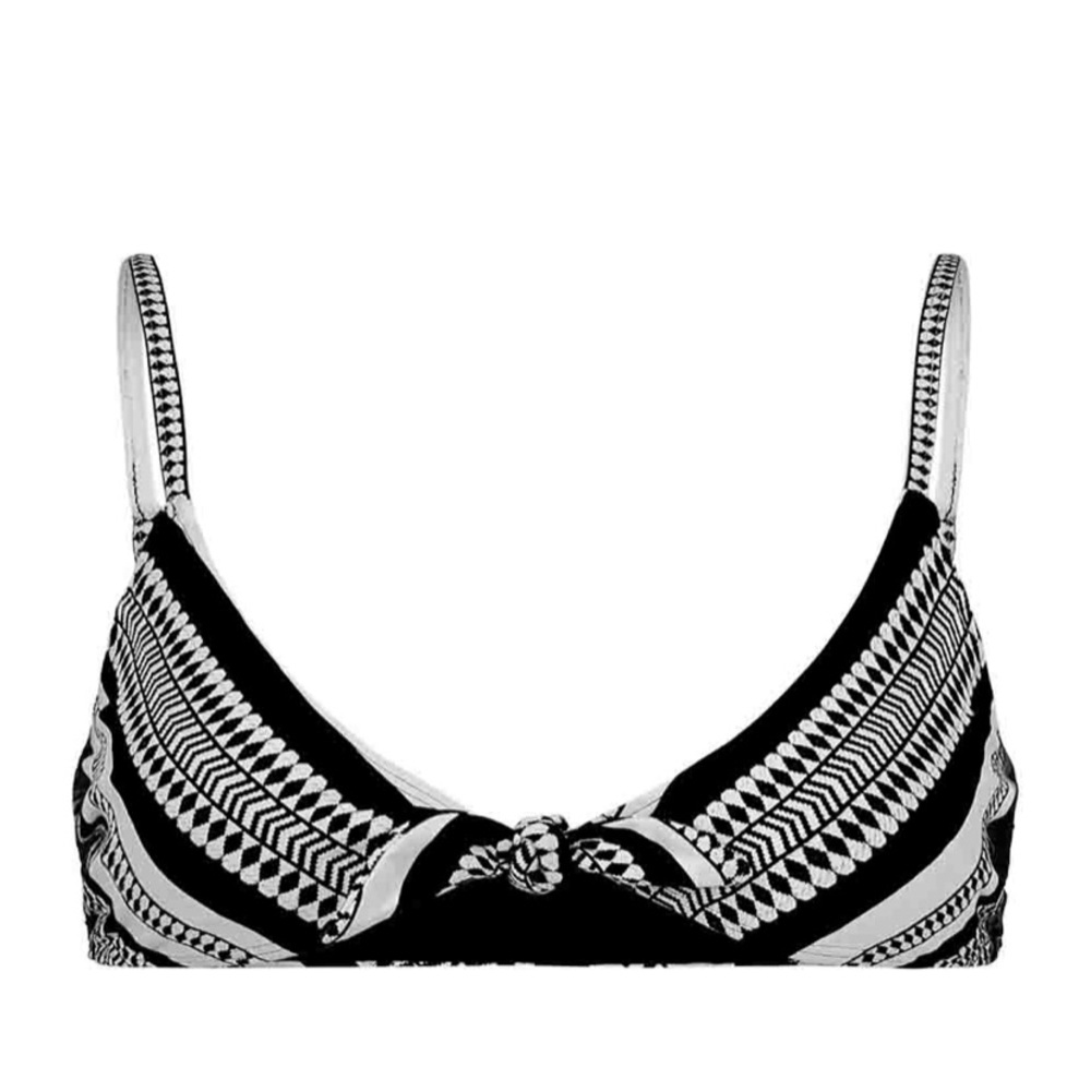 Lemlem Luchia Tie Front Bikini Top